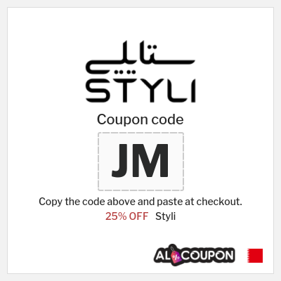 Styli Coupon (JM) Styli promo Bahrain