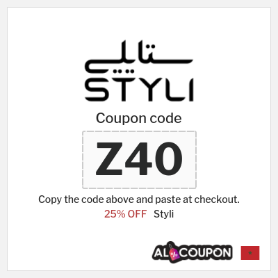Styli Coupon (Z40) Styli promo Morocco