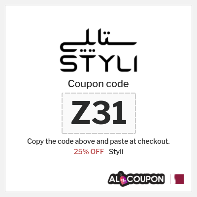 Styli Coupon (Z31) Styli promo Qatar