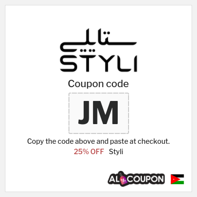 Styli Coupon (JM) Styli promo Jordan