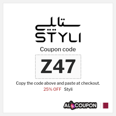 Styli Coupon (Z47) Styli promo Qatar