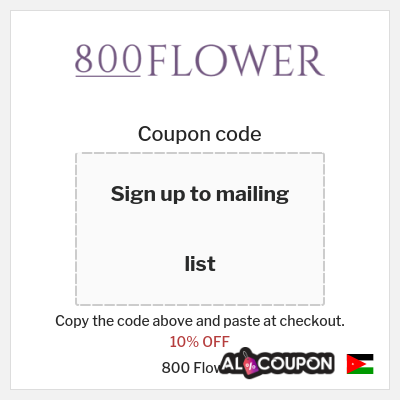 Coupon discount code for 800 Flower 15% Exclusive Discount