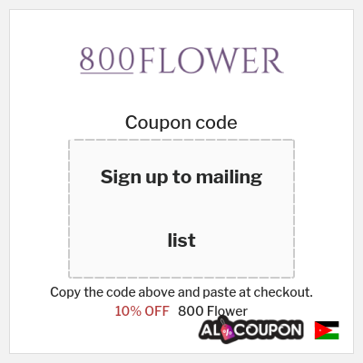 Coupon discount code for 800 Flower 15% Exclusive Discount