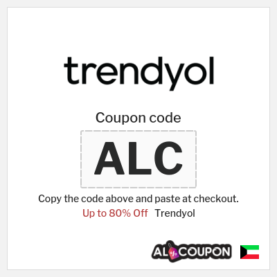 Coupon for Trendyol (ALC) Up to 80% Off
