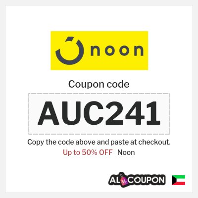Noon Coupon (AUC241) Noon Coupon Code 50