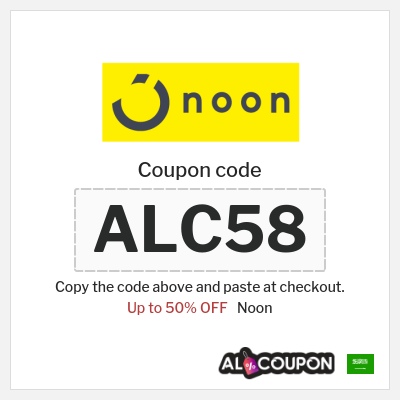 Noon Coupon (ALC58) Noon coupon code 50