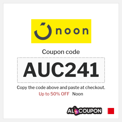 Noon Coupon (AUC241) Noon Coupon Code 50