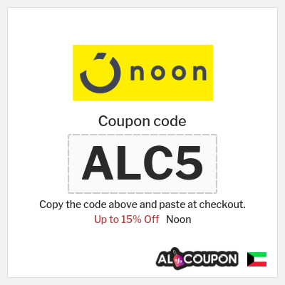 Coupon for Noon (ALC5) Up to 15% Off