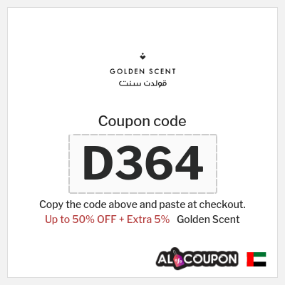 Coupon for Golden Scent (D364) Up to 50% OFF + Extra 5%