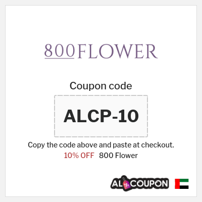 Coupon for 800 Flower (ALCP-10) 10% OFF