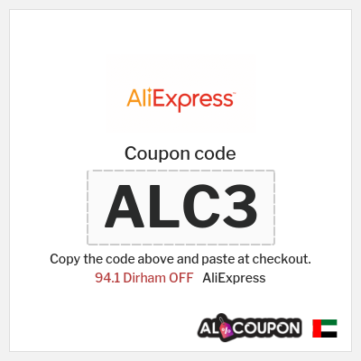 Coupon for AliExpress (ALC3) 94.1 Dirham OFF