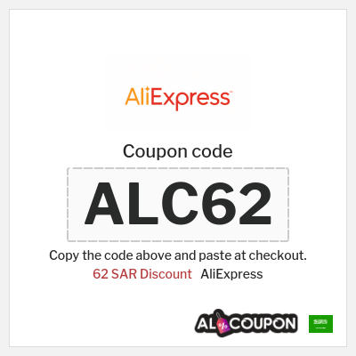 Coupon for AliExpress (ALC62) 62 SAR Discount