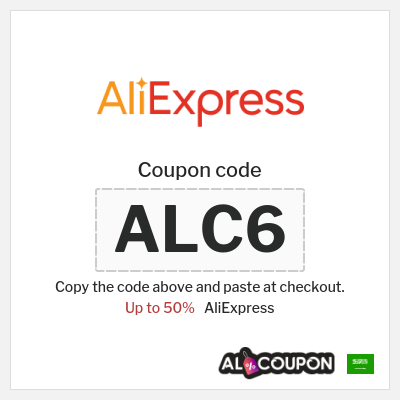 Coupon for AliExpress (ALC6) Up to 50%