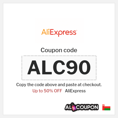 Coupon for AliExpress (ALC90) Up to 50% OFF