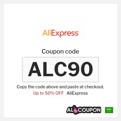 Coupon for AliExpress (ALC90) Up to 50% OFF