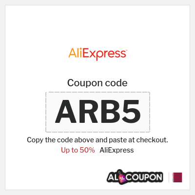 Coupon for AliExpress (ARB5) Up to 50%