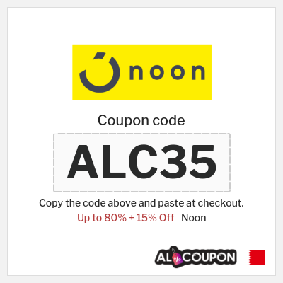 Coupon for Noon (ALC35) Up to 80% + 15% Off