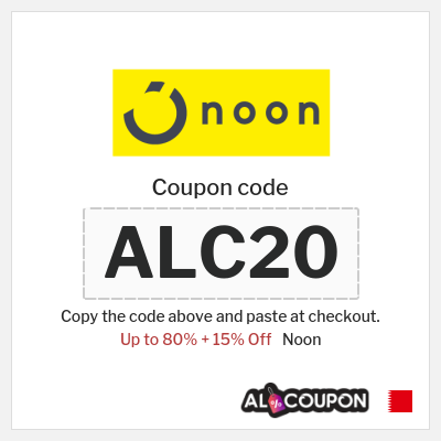 Coupon for Noon (ALC5) Up to 80% + 15% Off