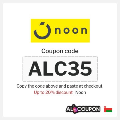 Coupon for Noon (ALC35) Up to 20% discount