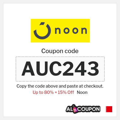 Noon Coupon (AUC243) Noon Eid Al-Adha Deals 2026