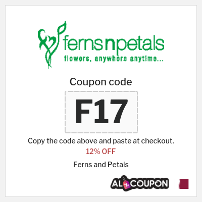 Coupon discount code for Ferns and Petals 12% Coupon Code