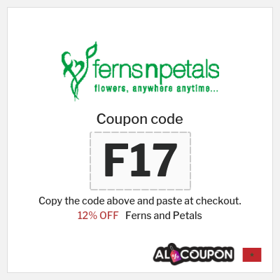 Coupon discount code for Ferns and Petals 12% Coupon Code
