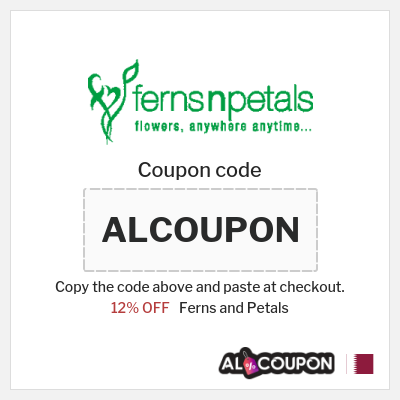 Coupon discount code for Ferns and Petals 12% Coupon Code