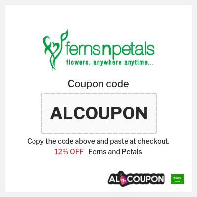 Coupon discount code for Ferns and Petals 12% Coupon Code