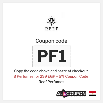 Coupon discount code for Reef Perfumes 5% Promo Codes