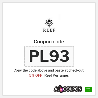 Reef Perfumes Coupon (PL93) Reef Perfumes coupon code KSA