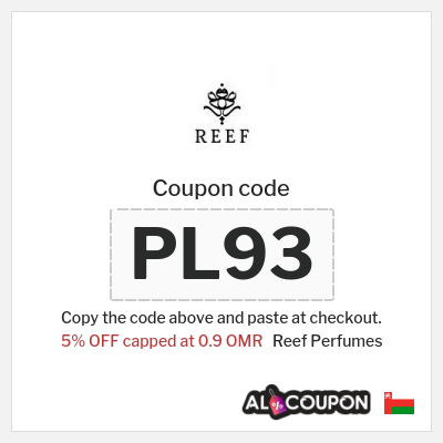 Reef Perfumes Coupon (PL93) Reef Perfumes coupon code Oman