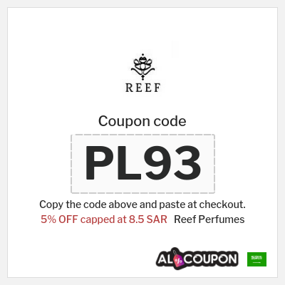 Reef Perfumes Coupon (PL93) Reef Perfumes coupon code KSA