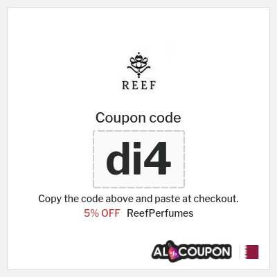 Coupon for ReefPerfumes (di4) 5% OFF