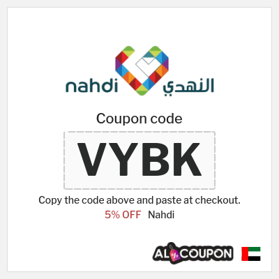 Coupon for Nahdi (MKL7S) 5% OFF
