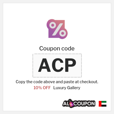 Coupon discount code for Luxury Gallery Up to 50% OFF