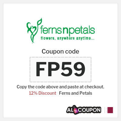 Coupon for Ferns and Petals (F37) 12% Discount