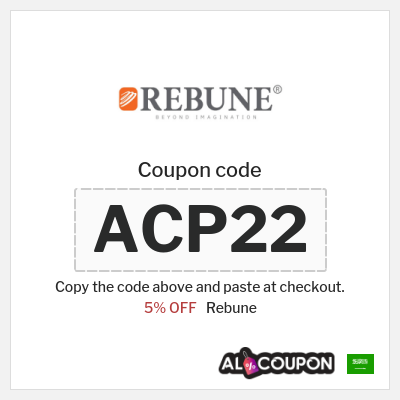 Coupon discount code for Rebune 5% OFF