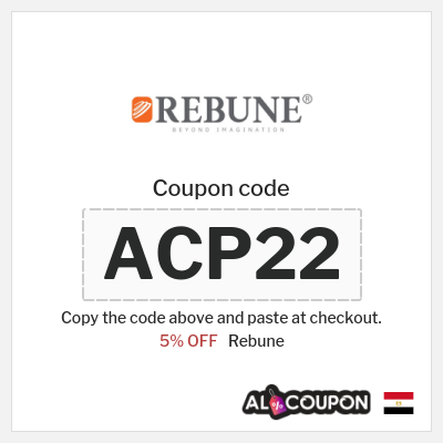 Rebune Coupon (ACP22) Exclusive Rebune promo code Egypt