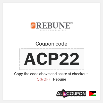 Rebune Coupon (ACP22) Exclusive Rebune promo code Jordan