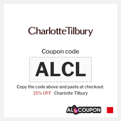 Coupon discount code for Charlotte Tilbury 15% OFF