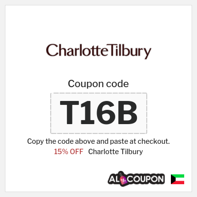 Coupon discount code for Charlotte Tilbury 15% OFF