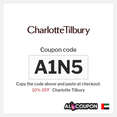 Coupon discount code for Charlotte Tilbury 10% OFF