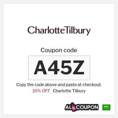 Coupon discount code for Charlotte Tilbury 10% OFF