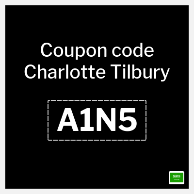 Coupon discount code for Charlotte Tilbury 15% OFF