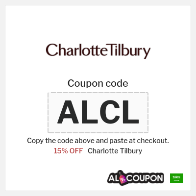Coupon discount code for Charlotte Tilbury 15% OFF