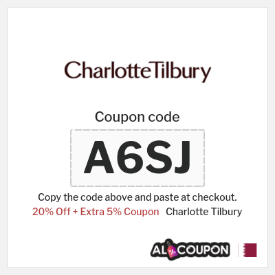 Coupon for Charlotte Tilbury (A6SJ) 20% Off + Extra 5% Coupon