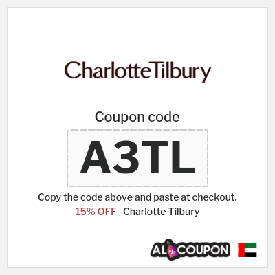 Charlotte Tilbury Coupon (A3TL) Charlotte Tilbury discount code UAE