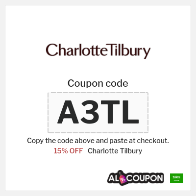 Charlotte Tilbury Coupon (A3TL) Charlotte Tilbury discount code KSA