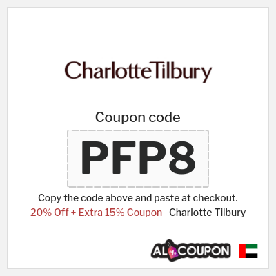 Coupon for Charlotte Tilbury (PFP8) 20% Off + Extra 15% Coupon