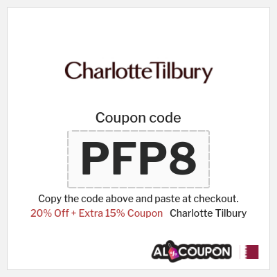 Coupon for Charlotte Tilbury (PFP8) 20% Off + Extra 15% Coupon